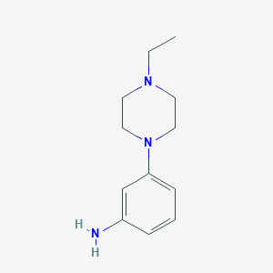 molecular formula C12H19N3 B1344142 3-(4-乙基哌嗪-1-基)苯胺 CAS No. 314061-78-4