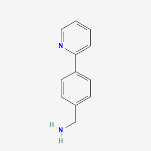 molecular formula C12H12N2 B1344150 (4-(吡啶-2-基)苯基)甲胺 CAS No. 294647-97-5