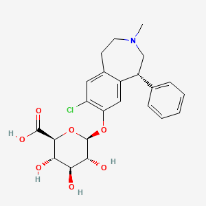 (2S,3S,4S,5R,6S)-6-[[(5R)-8-chloro-3-methyl-5-phenyl-1,2,4,5-tetrahydro-3-benzazepin-7-yl]oxy]-3,4,5-trihydroxyoxane-2-carboxylic acid