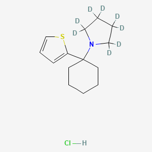 1-[1-(2-Thienyl)cyclohexyl]pyrrolidine-d8 Hydrochloride