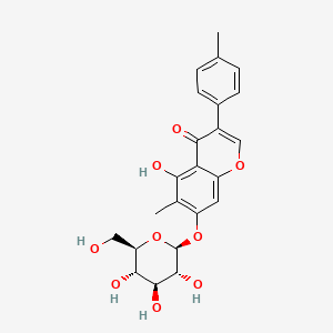 5-hydroxy-6-methyl-3-(4-methylphenyl)-7-[(2S,3R,4S,5S,6R)-3,4,5-trihydroxy-6-(hydroxymethyl)oxan-2-yl]oxychromen-4-one