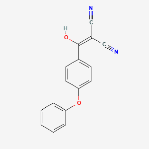 molecular formula C16H10N2O2 B1344156 2-(羟基(4-苯氧基苯基)亚甲基)丙二腈 CAS No. 330792-68-2