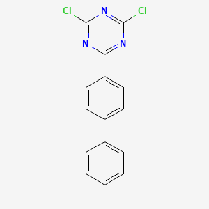 molecular formula C15H9Cl2N3 B1344161 2-(4-联苯基)-4,6-二氯-1,3,5-三嗪 CAS No. 10202-45-6