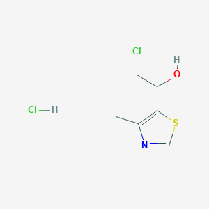 5-(1-Hydroxy-2-chloroethyl)-4-methylthiazole Hydrochloride