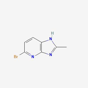 molecular formula C7H6BrN3 B1344172 5-溴-2-甲基-3H-咪唑并[4,5-b]吡啶 CAS No. 219762-28-4