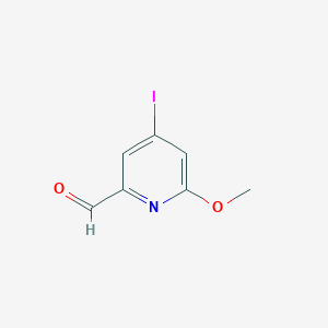 4-Iodo-6-methoxypyridine-2-carbaldehyde