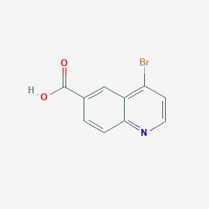 molecular formula C10H6BrNO2 B1344173 4-溴喹啉-6-羧酸 CAS No. 219763-87-8