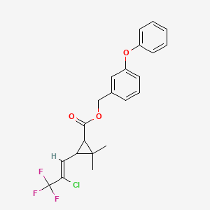 (3-phenoxyphenyl)methyl 3-[(Z)-2-chloro-3,3,3-trifluoroprop-1-enyl]-2,2-dimethylcyclopropane-1-carboxylate