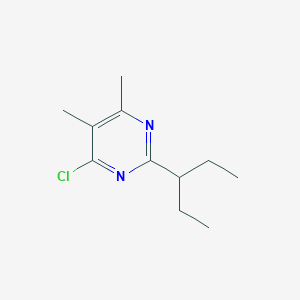 4-Chloro-5,6-dimethyl-2-(pentan-3-yl)pyrimidine