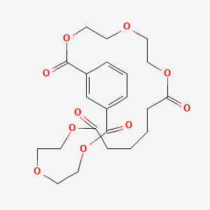 3,6,9,16,19,22-Hexaoxabicyclo[22.3.1]octacosa-1(28),24,26-triene-2,10,15,23-tetrone