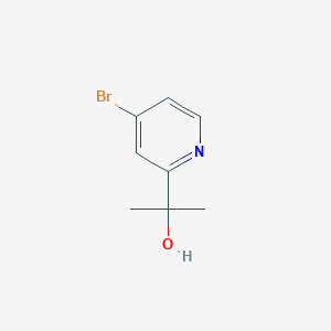 molecular formula C8H10BrNO B1344178 2-(4-溴吡啶-2-基)丙-2-醇 CAS No. 477252-20-3