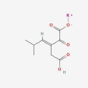 potassium;(E)-3-(carboxymethyl)-5-methyl-2-oxohex-3-enoate