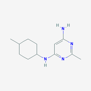 2-methyl-N4-((1r,4r)-4-methylcyclohexyl)pyrimidine-4,6-diamine