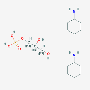 cyclohexanamine;2,3-dihydroxy(1,2,3-13C3)propyl dihydrogen phosphate