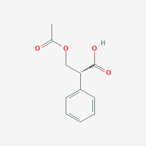 molecular formula C11H12O4 B13441839 (R)-3-Acetoxy-2-phenylpropanoic Acid CAS No. 131682-38-7