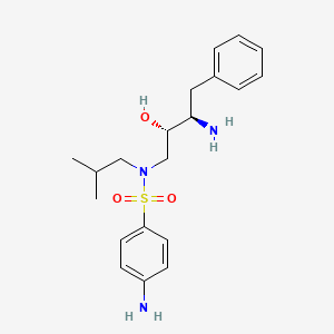 4-amino-N-[(2S,3R)-3-amino-2-hydroxy-4-phenylbutyl]-N-(2-methylpropyl)benzenesulfonamide