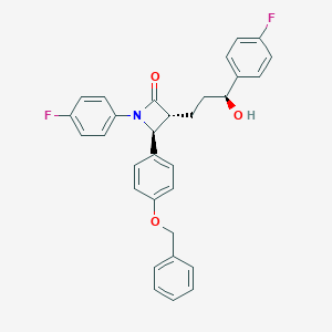 molecular formula C31H27F2NO3 B134419 (3R,4S)-4-(4-(苄氧基)苯基)-1-(4-氟苯基)-3-((S)-3-(4-氟苯基)-3-羟基丙基)氮杂环丁-2-酮 CAS No. 163222-32-0