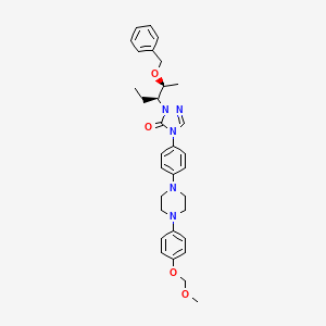 4-[4-[4-[4-(methoxymethoxy)phenyl]piperazin-1-yl]phenyl]-2-[(2S,3S)-2-phenylmethoxypentan-3-yl]-1,2,4-triazol-3-one