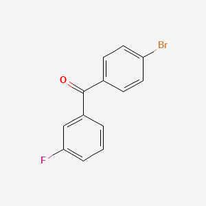 molecular formula C13H8BrFO B1344201 4-Bromo-3'-fluorobenzophenone CAS No. 951885-68-0