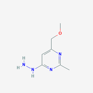 4-Hydrazinyl-6-(methoxymethyl)-2-methylpyrimidine