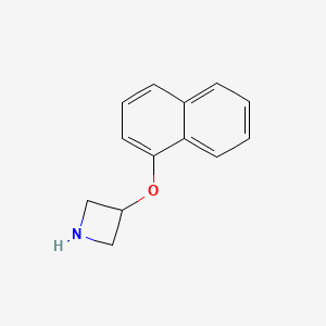 molecular formula C13H13NO B1344204 3-(1-Naphthyloxy)azetidine CAS No. 782433-54-9