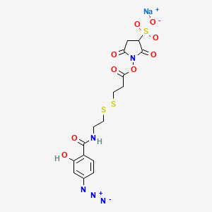 Sodium;1-[3-[2-[(4-azido-2-hydroxybenzoyl)amino]ethyldisulfanyl]propanoyloxy]-2,5-dioxopyrrolidine-3-sulfonate