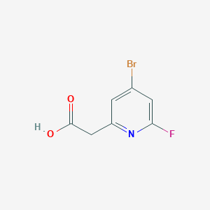 2-(4-Bromo-6-fluoropyridin-2-yl)acetic acid