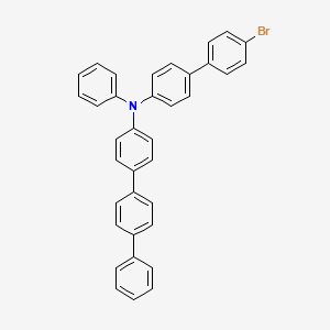 N-[4-(4-bromophenyl)phenyl]-N-phenyl-4-(4-phenylphenyl)aniline