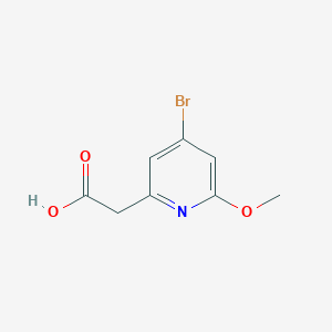 (4-Bromo-6-methoxypyridin-2-YL)acetic acid