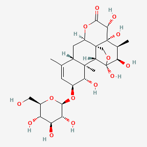 Picras-3-en-16-one, 11,20-epoxy-2-(beta-D-glucopyranosyloxy)-1,11,12,14,15-pentahydroxy-, (1beta,2alpha,11beta,12alpha,15beta)-