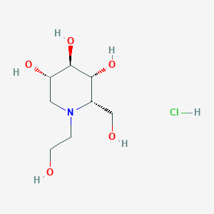 (2S,3R,4R,5S)-1-(2-hydroxyethyl)-2-(hydroxymethyl)piperidine-3,4,5-triol;hydrochloride