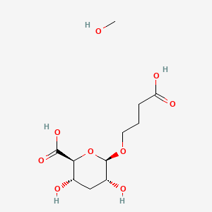 (2S,3S,5R,6R)-6-(3-carboxypropoxy)-3,5-dihydroxyoxane-2-carboxylic acid;methanol