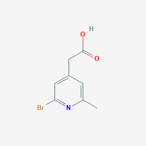 (2-Bromo-6-methylpyridin-4-YL)acetic acid