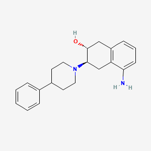 molecular formula C21H26N2O B13442376 (-)-5-Aminobenzovesamicol 