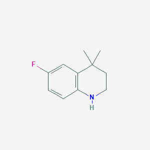 B1344242 6-Fluoro-4,4-dimethyl-1,2,3,4-tetrahydroquinoline CAS No. 345264-92-8