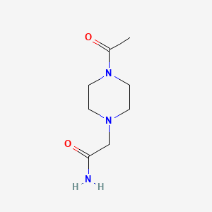 molecular formula C8H15N3O2 B1344245 2-(4-Acetylpiperazin-1-yl)acetamide 