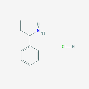 molecular formula C9H12ClN B1344247 1-苯基丙-2-烯-1-胺盐酸盐 CAS No. 102879-25-4