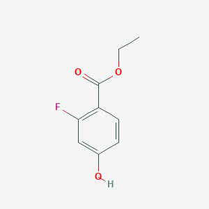 molecular formula C9H9FO3 B1344250 2-氟-4-羟基苯甲酸乙酯 CAS No. 217978-01-3