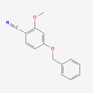 molecular formula C15H13NO2 B1344258 4-(苄氧基)-2-甲氧基苯甲腈 CAS No. 719274-37-0