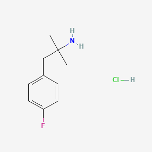 molecular formula C10H15ClFN B1344262 1-(4-氟苯基)-2-甲基丙烷-2-胺盐酸盐 CAS No. 2413-54-9