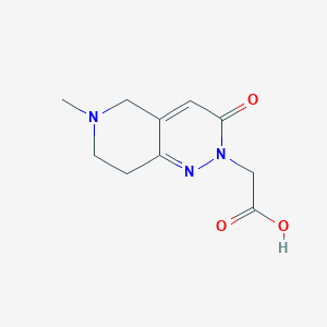 2-{6-methyl-3-oxo-2H,3H,5H,6H,7H,8H-pyrido[4,3-c]pyridazin-2-yl}acetic acid