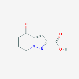 molecular formula C8H8N2O3 B1344267 4-氧代-4,5,6,7-四氢吡唑并[1,5-a]吡啶-2-羧酸 CAS No. 459157-20-1