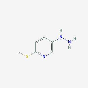 (6-Methylsulfanylpyridin-3-yl)hydrazine