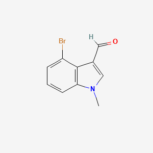 molecular formula C10H8BrNO B1344268 4-溴-1-甲基-1H-吲哚-3-甲醛 CAS No. 338760-45-5