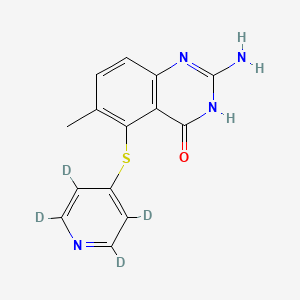 molecular formula C14H12N4OS B13442708 Nolatrexed-d4 Dihydrochloride 