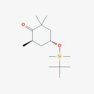 (4R,6R)-4-[[(1,1-Dimethylethyl)dimethylsilyl]oxy]-2,2,6-trimethyl-cyclohexanone