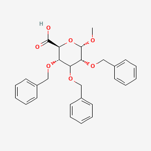 Methyl 2,3,4-Tris-O-(phenylmethyl)-alpha-D-Glucopyranosiduronic Acid