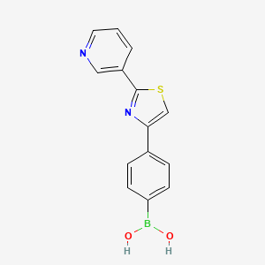 [4-(2-Pyridin-3-yl-1,3-thiazol-4-yl)phenyl]boronic acid