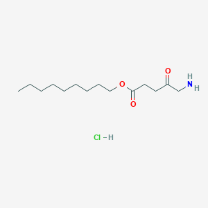 molecular formula C14H28ClNO3 B13442752 5-Aminolevulinic acid nonyl ester hydrochloride 