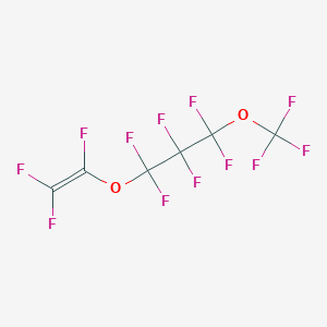 molecular formula C6F12O2 B1344276 1,1,2,2,3,3-Hexafluoro-1-(trifluoromethoxy)-3-[(1,2,2-trifluorovinyl)oxy]propane CAS No. 40573-09-9